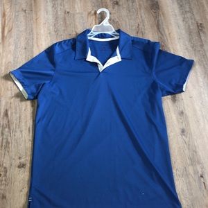 blue oakley polo
